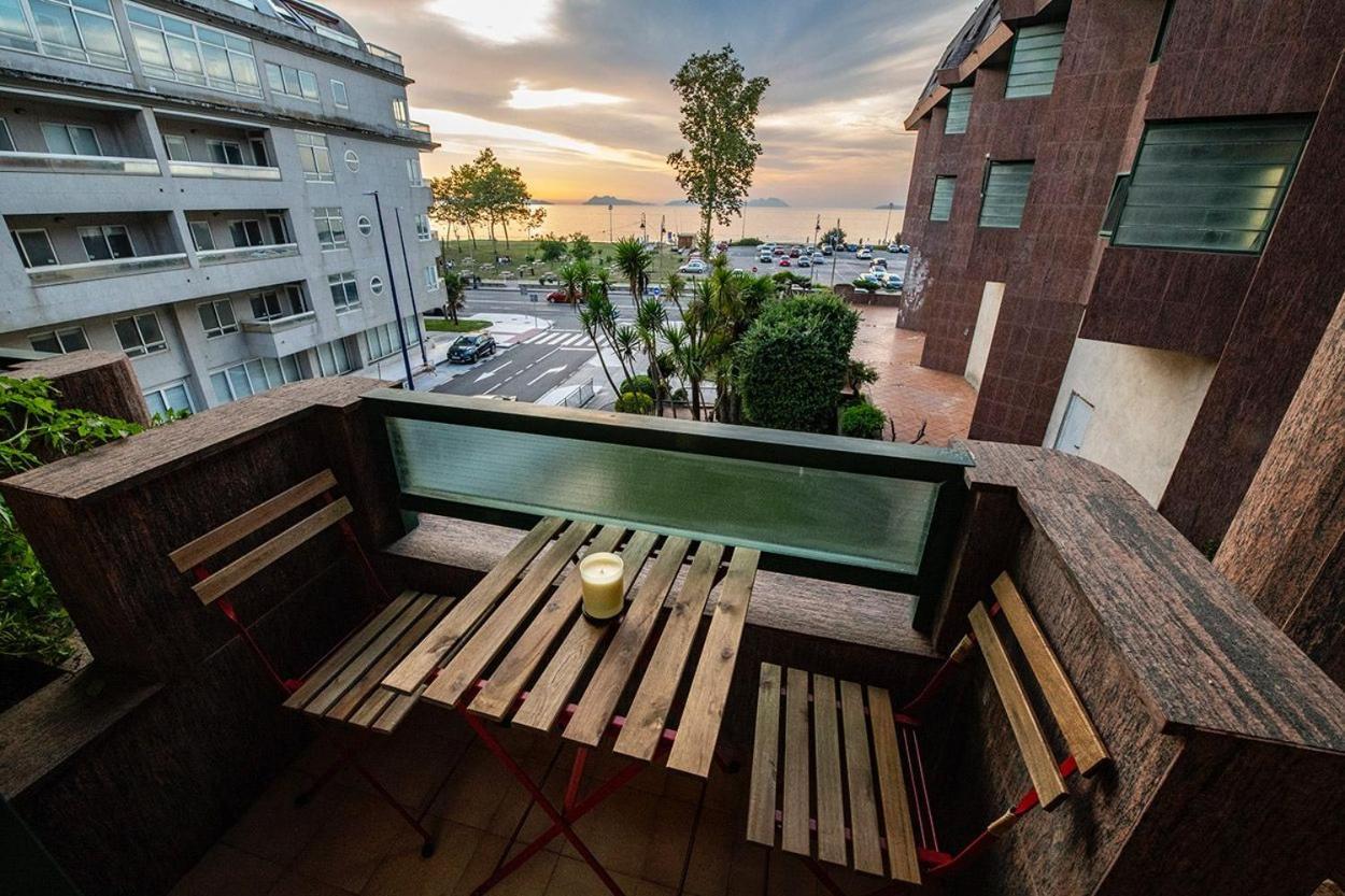 Apartamento Playa De Samil Vigo Exteriör bild